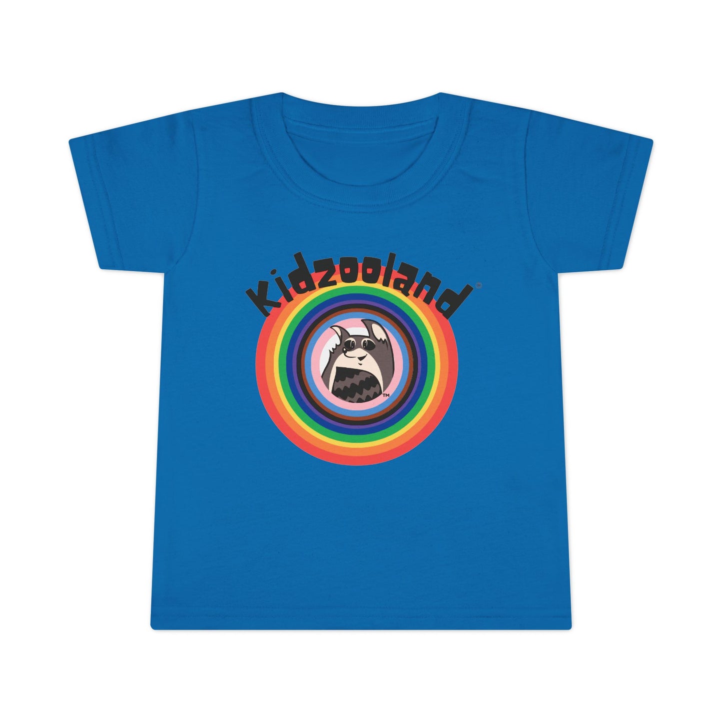 Toddler T-Shirt with Kidzooland Design, Cute Kids Tee, Rainbow Graphic Shirt, Gift for Toddlers, Fun Playtime Outfit, Birthday Present