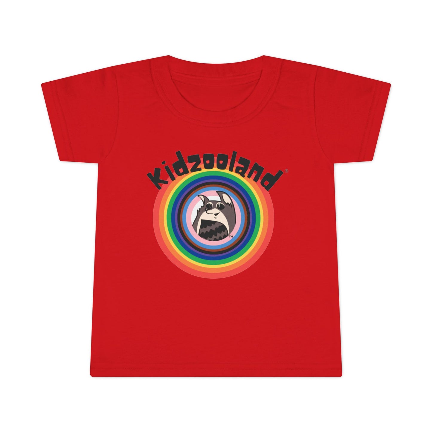 Toddler T-Shirt with Kidzooland Design, Cute Kids Tee, Rainbow Graphic Shirt, Gift for Toddlers, Fun Playtime Outfit, Birthday Present