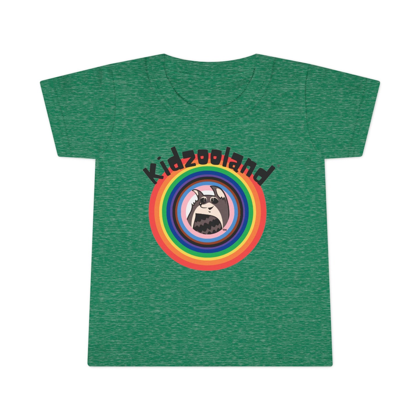 Toddler T-Shirt with Kidzooland Design, Cute Kids Tee, Rainbow Graphic Shirt, Gift for Toddlers, Fun Playtime Outfit, Birthday Present