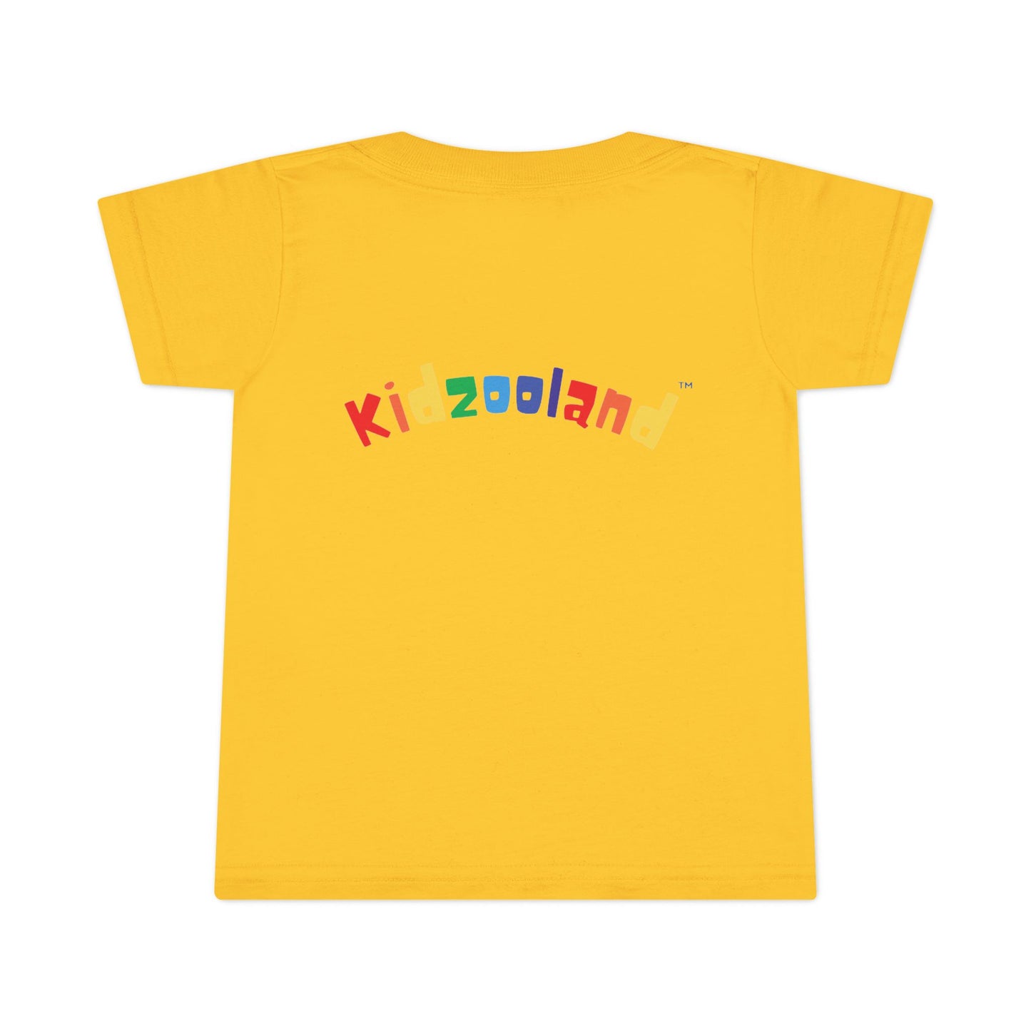 Toddler T-Shirt with Kidzooland Design, Cute Kids Tee, Rainbow Graphic Shirt, Gift for Toddlers, Fun Playtime Outfit, Birthday Present