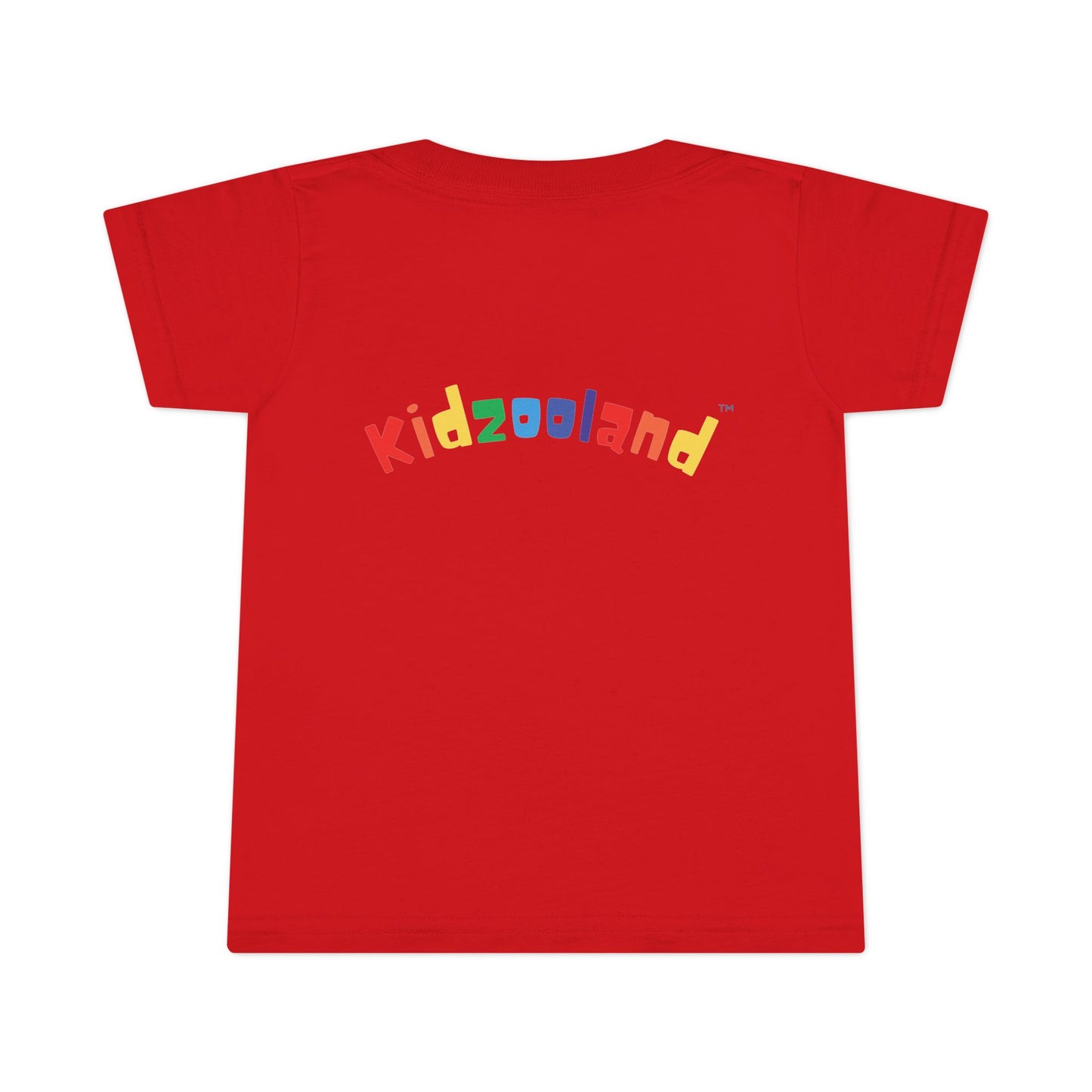 Toddler T-Shirt with Kidzooland Design, Cute Kids Tee, Rainbow Graphic Shirt, Gift for Toddlers, Fun Playtime Outfit, Birthday Present