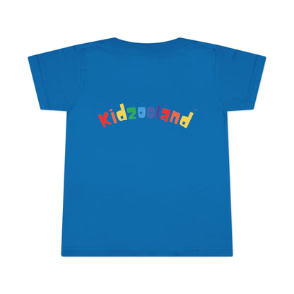 Toddler T-Shirt with Kidzooland Design, Cute Kids Tee, Rainbow Graphic Shirt, Gift for Toddlers, Fun Playtime Outfit, Birthday Present
