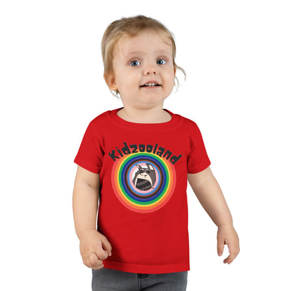 Toddler T-Shirt with Kidzooland Design, Cute Kids Tee, Rainbow Graphic Shirt, Gift for Toddlers, Fun Playtime Outfit, Birthday Present