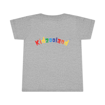 Toddler T-Shirt with Kidzooland Design, Cute Kids Tee, Rainbow Graphic Shirt, Gift for Toddlers, Fun Playtime Outfit, Birthday Present