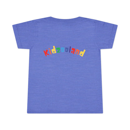 Toddler T-Shirt with Kidzooland Design, Cute Kids Tee, Rainbow Graphic Shirt, Gift for Toddlers, Fun Playtime Outfit, Birthday Present