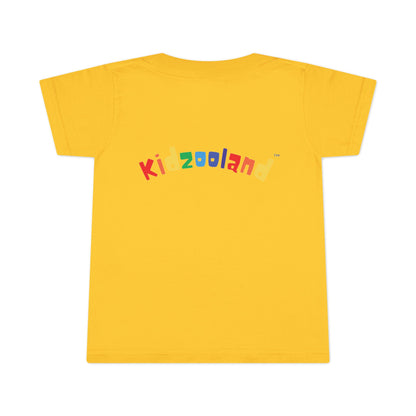 Toddler T-Shirt with Kidzooland Design, Cute Kids Tee, Rainbow Graphic Shirt, Gift for Toddlers, Fun Playtime Outfit, Birthday Present